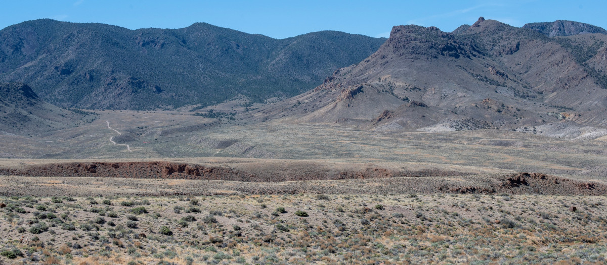 El sitio planificado para el proyecto de minería de litio y boro en Rhyolite Ridge, Nevada