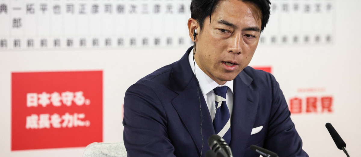 Shinjiro Koizumi, exministro de Medio Ambiente y jefe de campaña del Partido Liberal Democrático de Japón