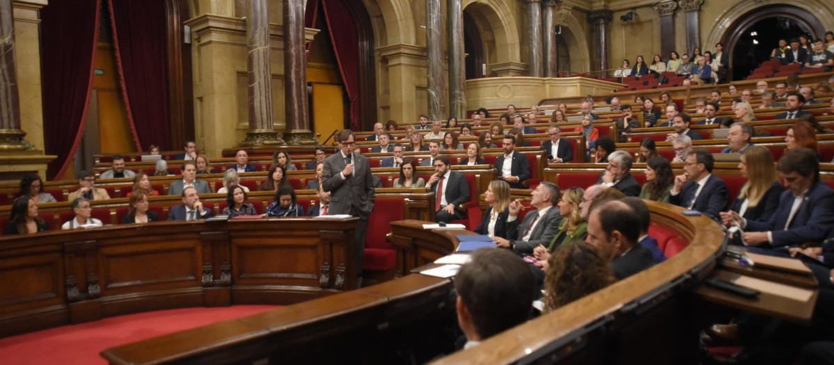 Sesión de control en el Parlament esta mañana