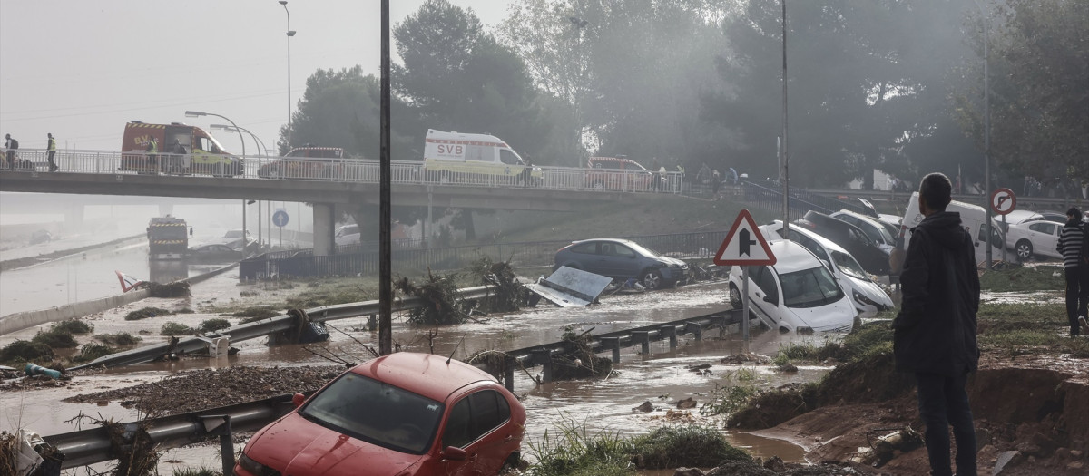 Imagen de la devastación en el barrio de La Torre, pedanía de Valencia