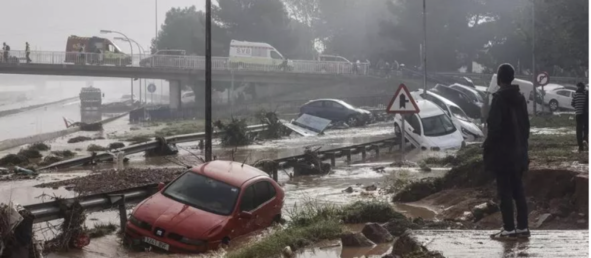 Imagen de Paiporta, Valencia, después de la DANA