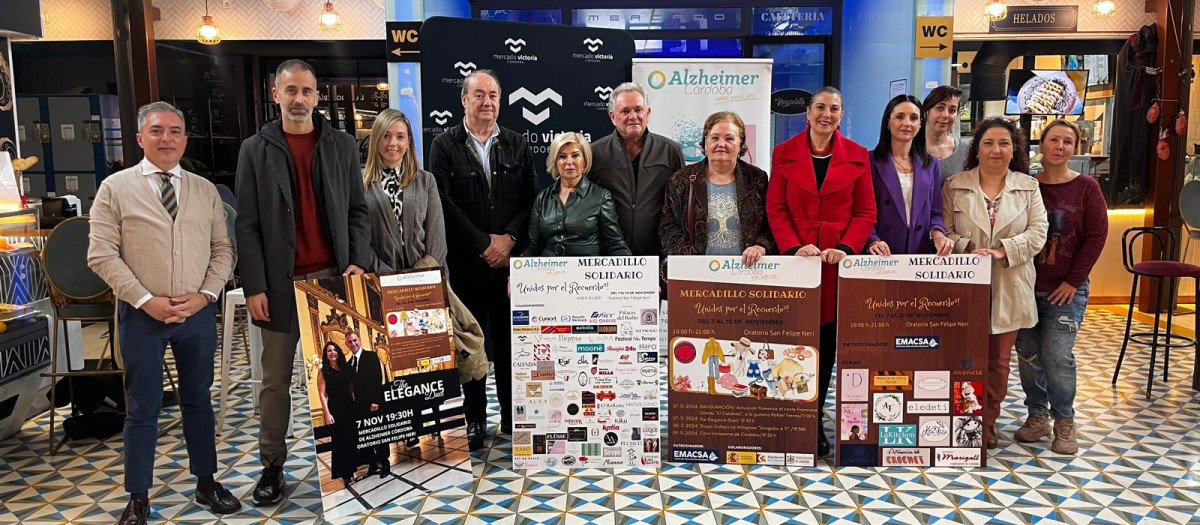 Presentación del mercadillo solidario de Alzheimer Córdoba