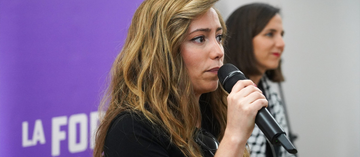 La coordinadora general de Podem País Valencià y portavoz de Podemos, María Teresa Pérez