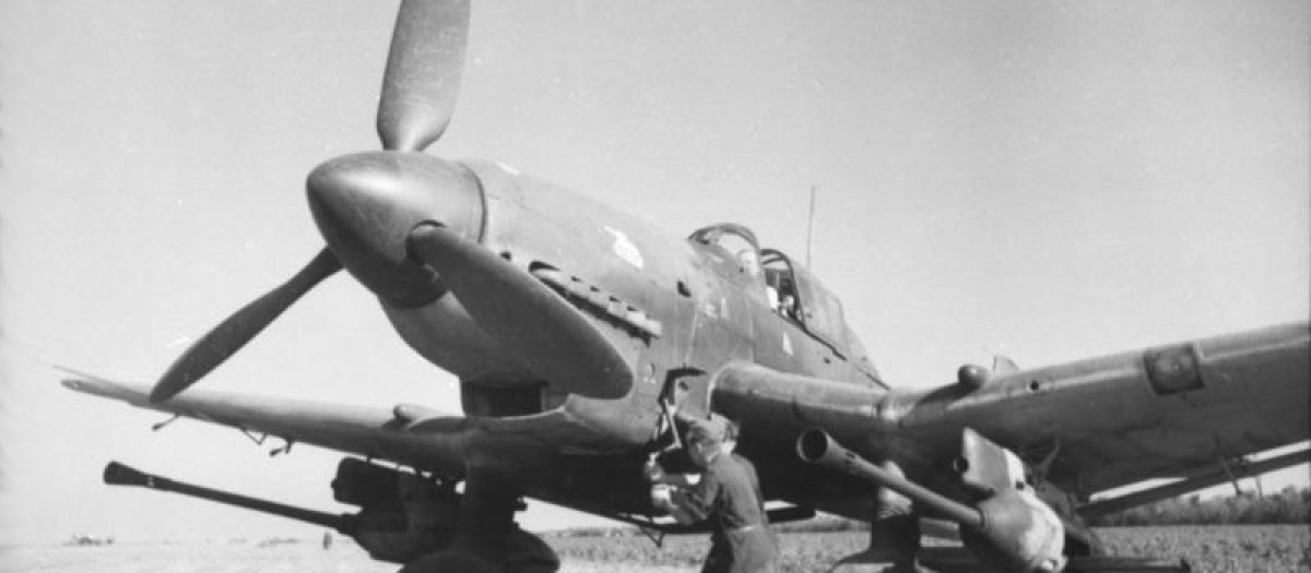 Ju 87 de Rudel equipado con el cañón antitanque