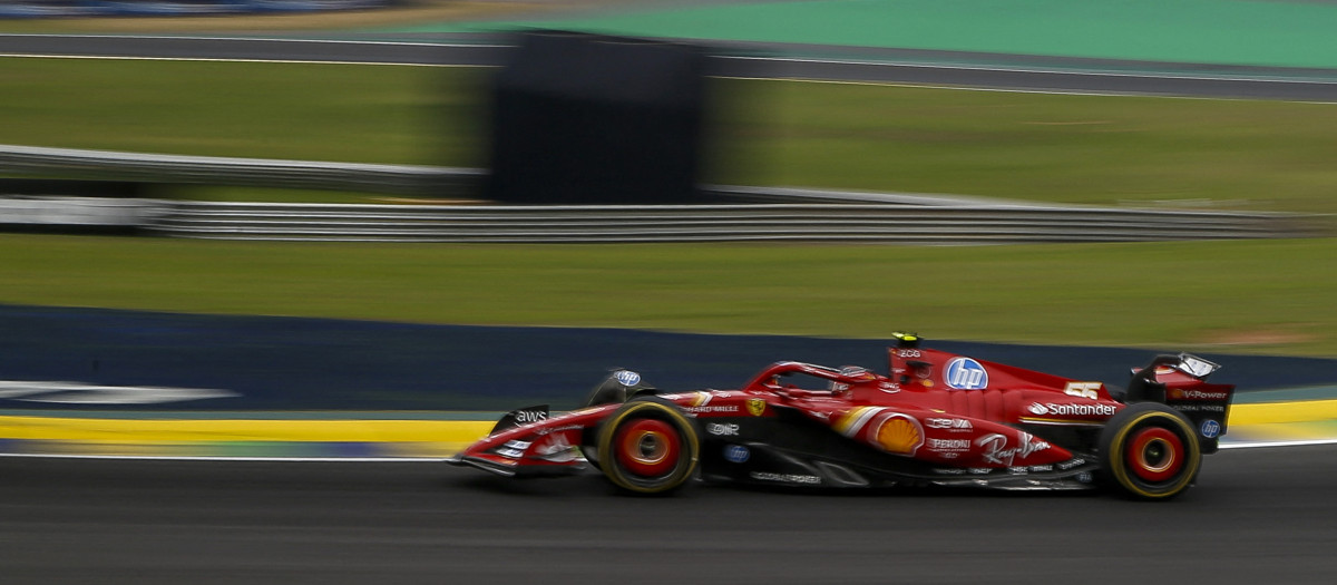 Carlos Sainz en la clasificación al sprint del GP de Brasil