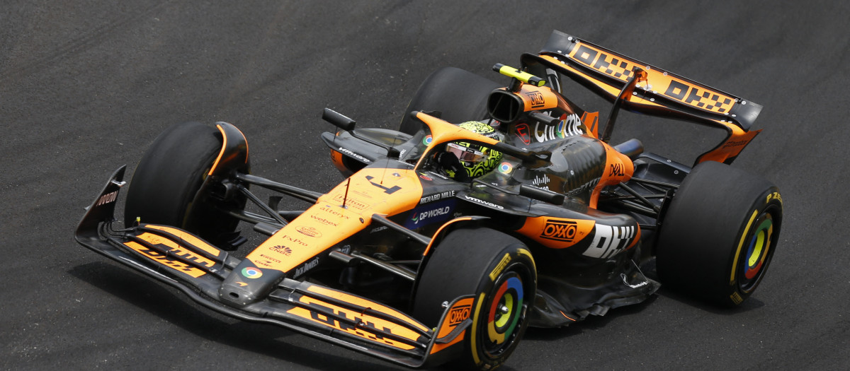 Lando Norris ganó la carrera al sprint del GP de Brasil