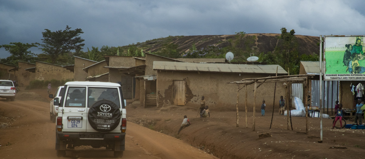 Imagen de archivo de un campo de refugiados de Uganda