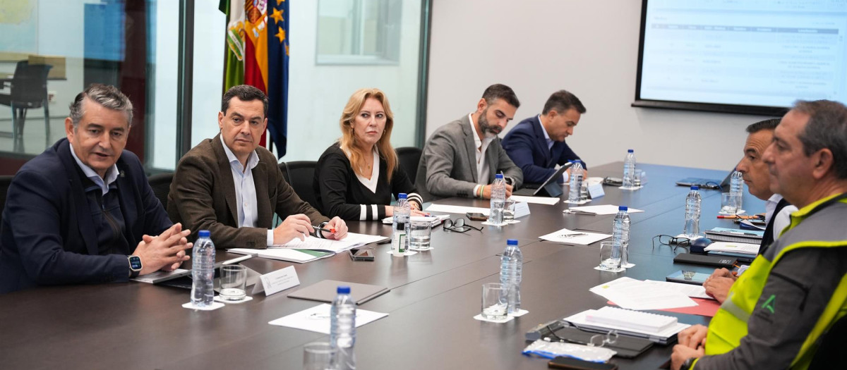 Reunión de la Junta de Andalucía sobre el impacto de la gota fría en la región