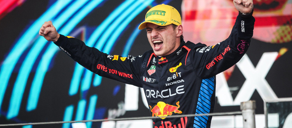 Max Verstappen celebra su octava victoria de la temporada en el circuito de Interlagos