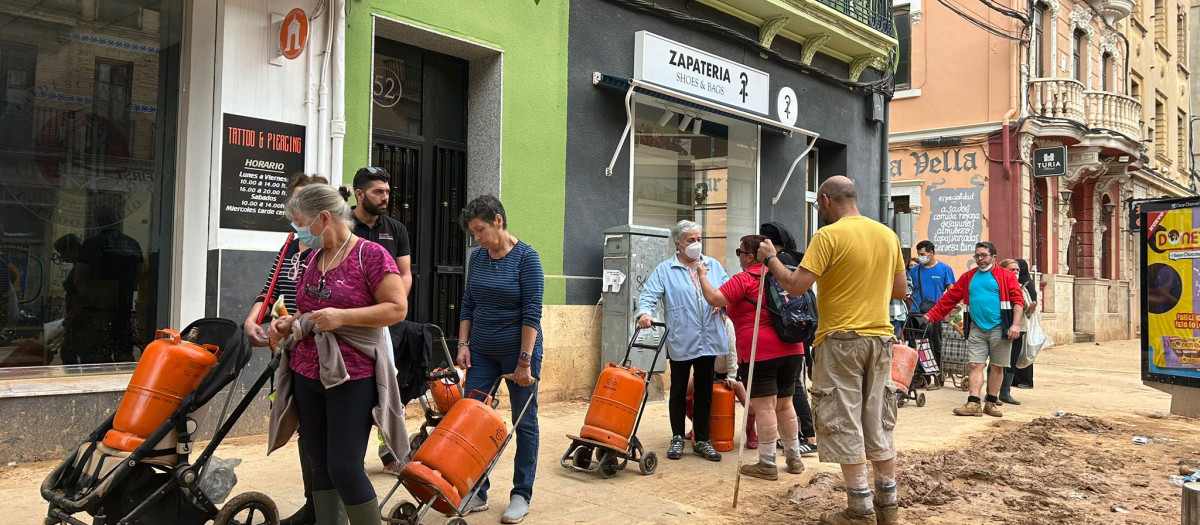 Benetúser (Valencia) azotada por la DANA