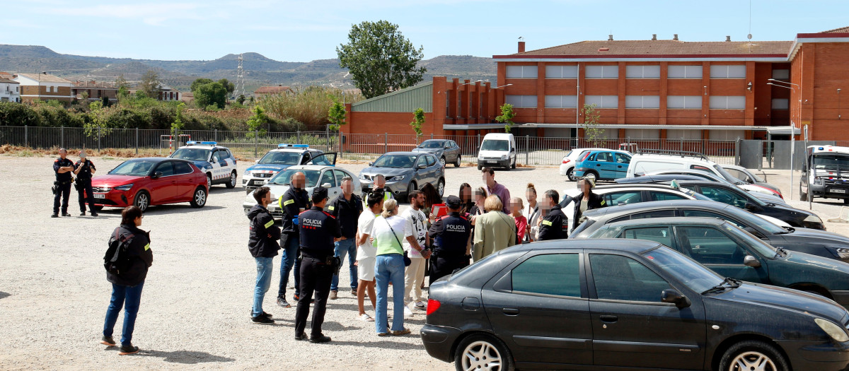 Reconstrucción del apuñalamiento mortal en el parking de Les Borges Blanques en octubre de 2022