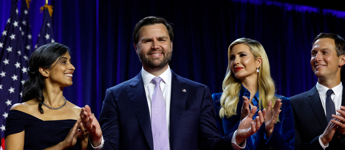 J.D. Vance, vicepresidente electo de Estados Unidos, en West Palm Beach, Florida