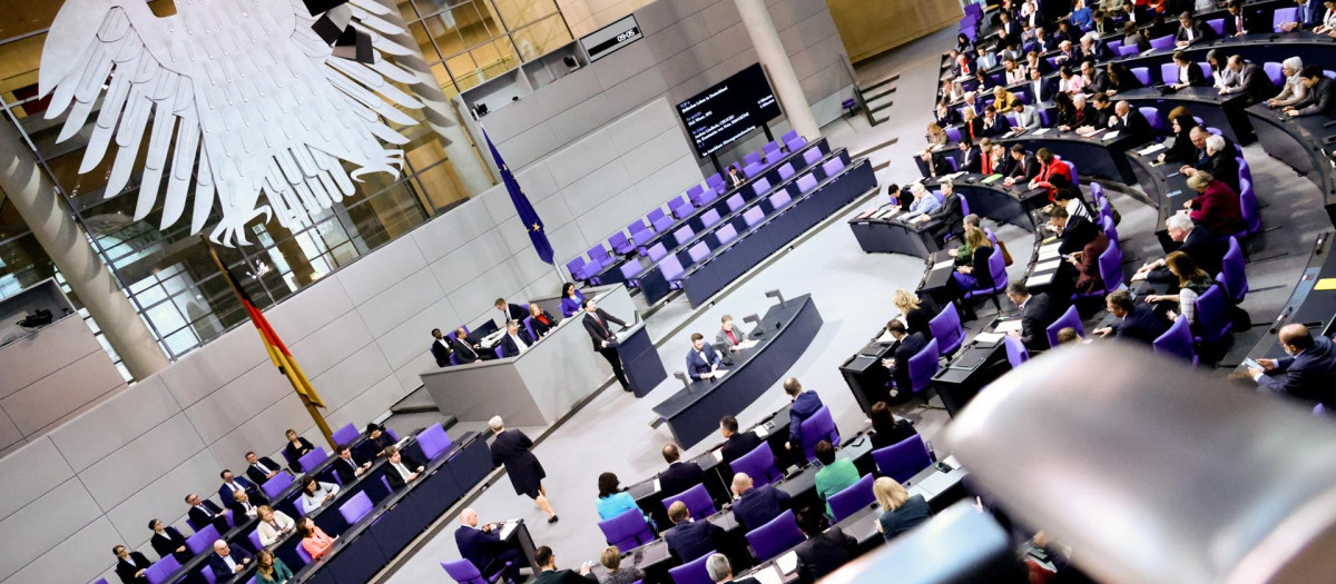 Sesión del Parlamento alemán (Bundestag)