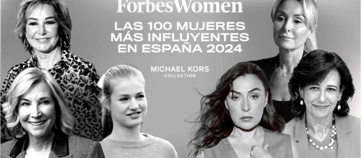 Portada del artículo de Forbes de las cien mujeres más influyentes de España