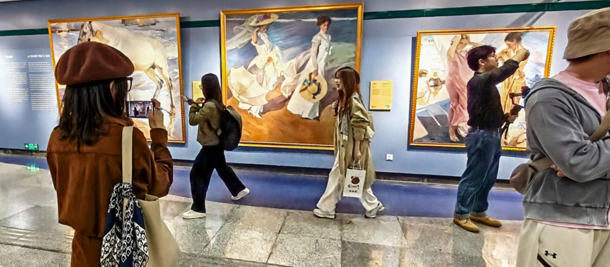 Exposición de Sorolla en el Metro de Shangai