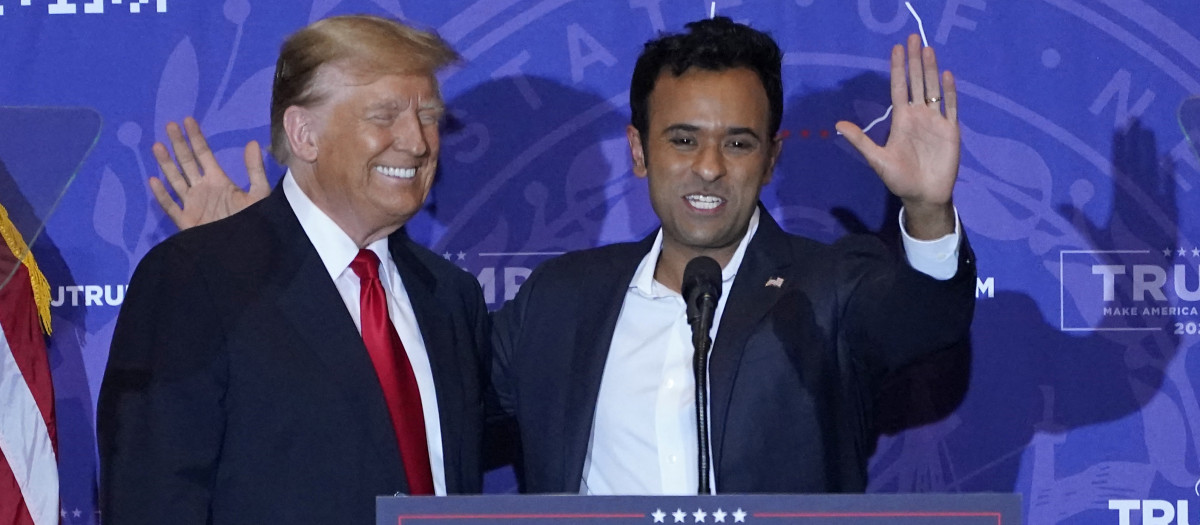 Donadl Trump junto a  Vivek Ramaswamy