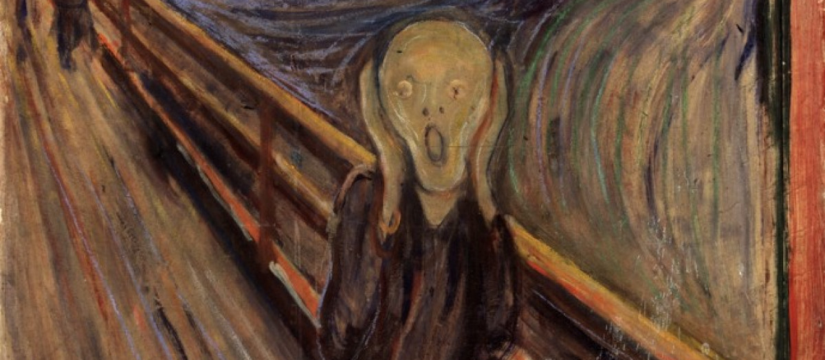 Detalle de El grito de Edvard Munch