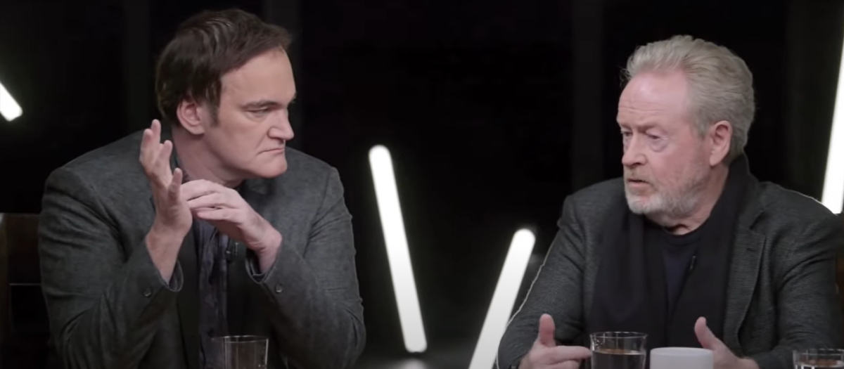 Tarantino y Ridley Scott en 2015