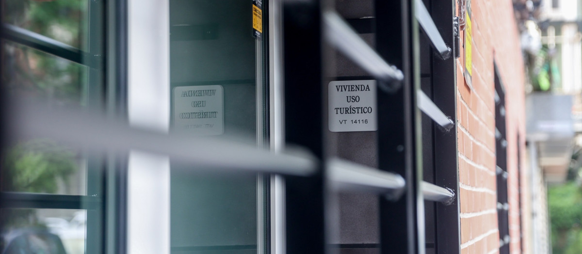 Caja de seguridad de un piso turístico en Madrid