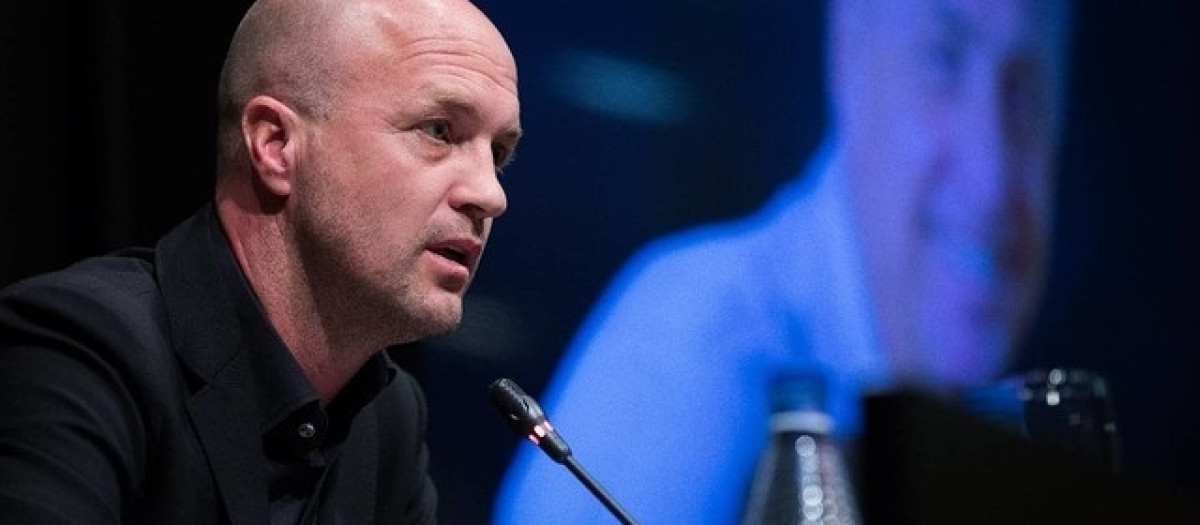 Jordi Cruyff, exdirector deportivo del FC Barcelona en una conferencia de prensa

GERMÁN PARGA/FCB
29/3/2016