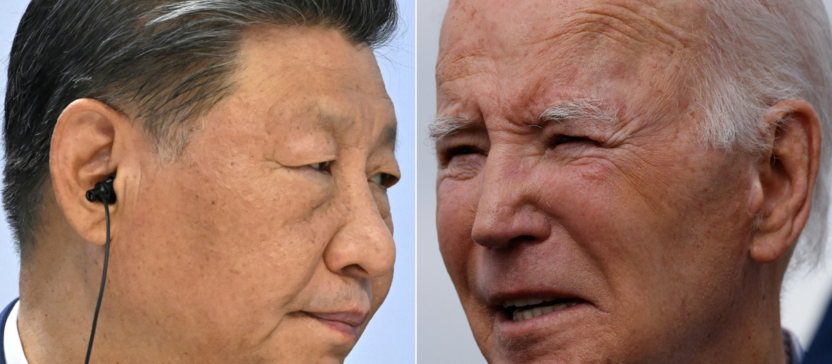 El presidente de China, Xi Jinping y Joe Biden, presidente de EE.UU.