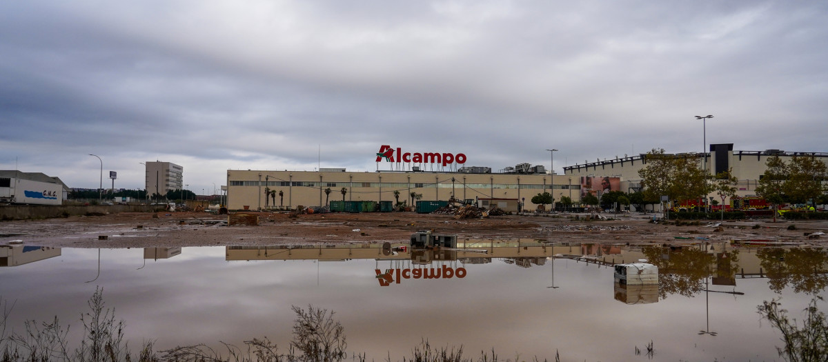 Centro comercial Bonaire, Valencia, tras el paso de la DANA