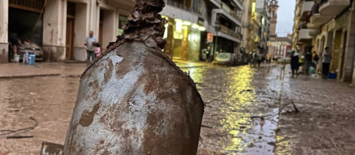 Material del museo de Algemesí (Valencia), afectado por la inundación