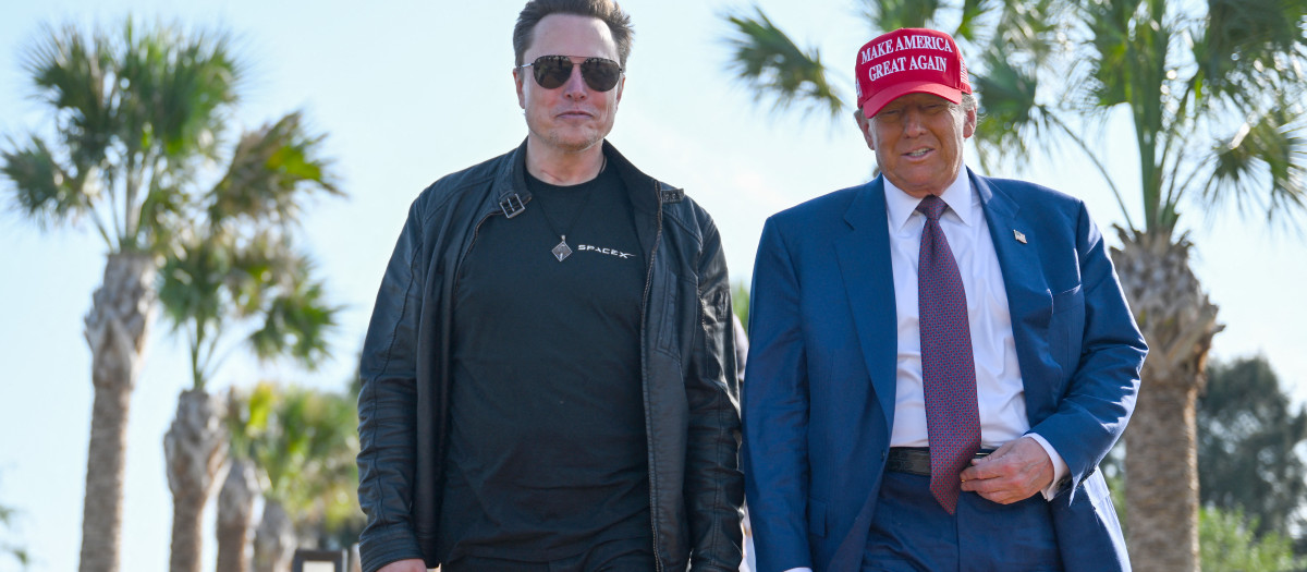 Donald Trump llega junto a Elon Musk al lanzamiento de Starship