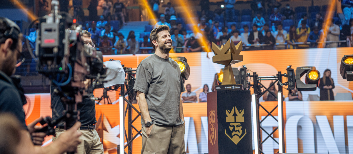 El exfutbolista Gerard Piqué tras la final de la Kings League 2024, en el WiZink Center