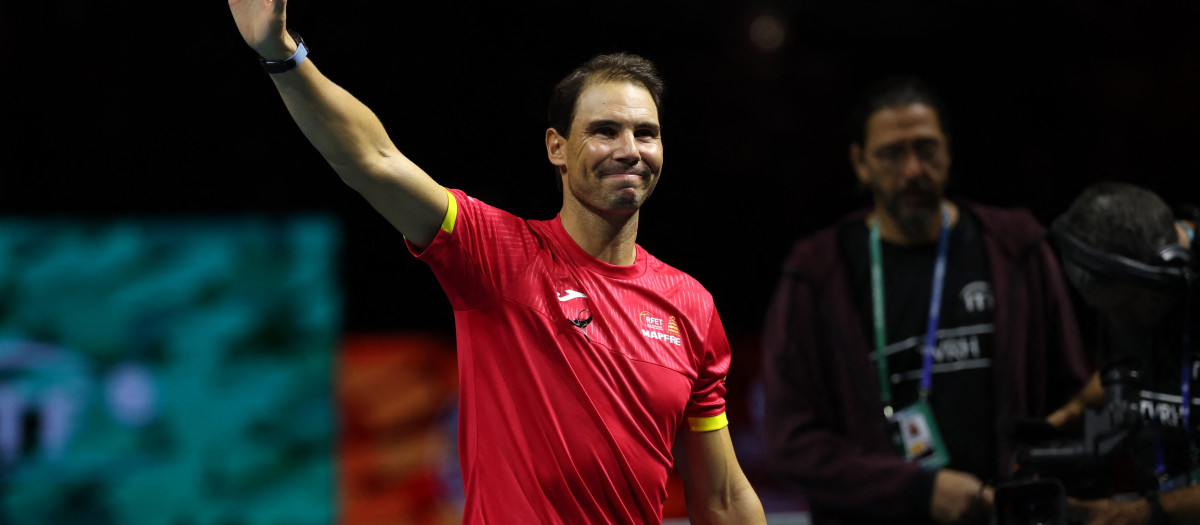 Rafa Nadal, en su despedida del tenis profesional