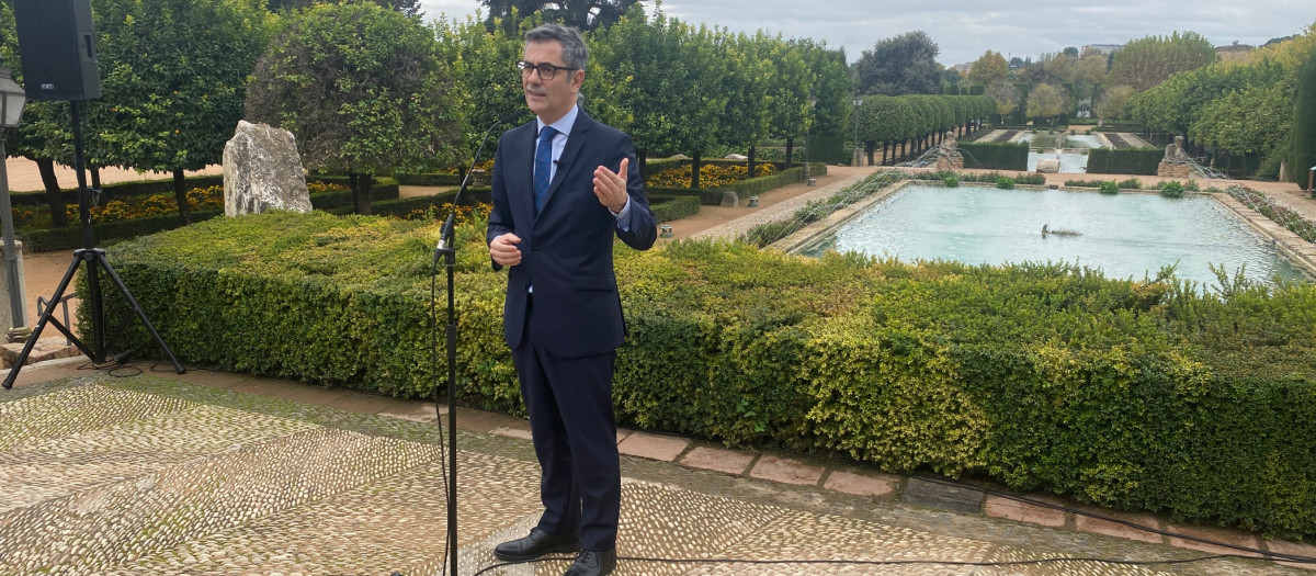 Félix Bolaños, en el Alcázar de los Reyes Cristianos de Córdoba