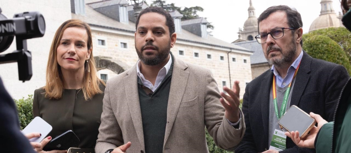 Ignacio Garriga, secretario general de VOX en El Escorial (Madrid) el sábado 23 de noviembre de 2024