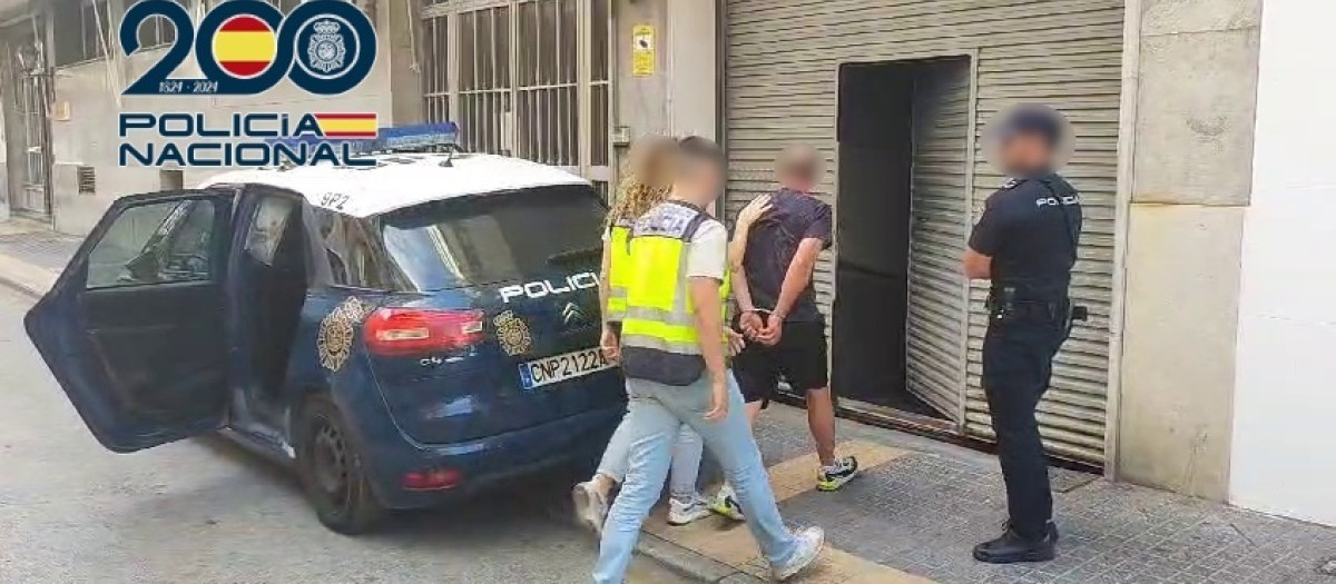 Imagen de la detención en Benidorm de un prófugo de la justicia belga por violar a su hija adoptiva de 16 años