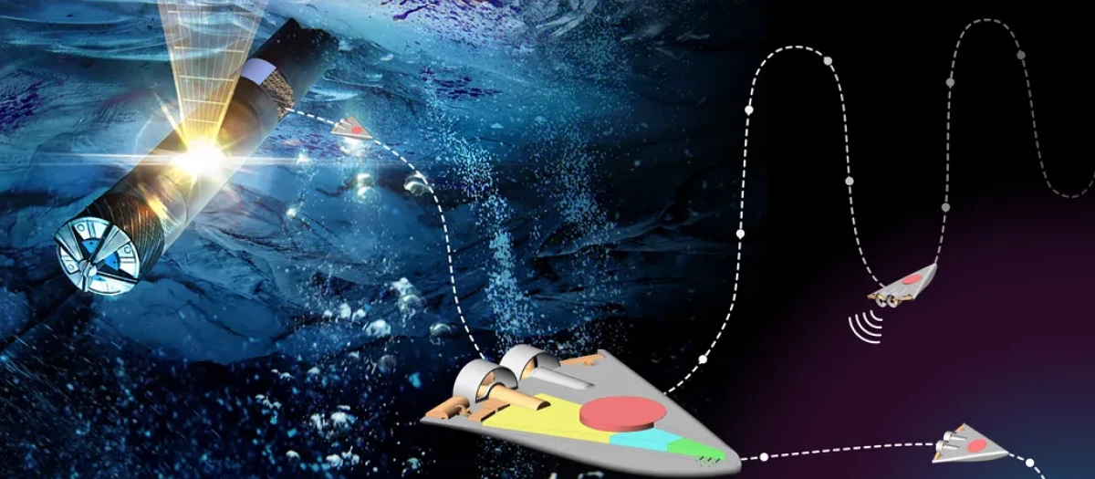 Prototipo de robot diseñado para explorar los océanos subterráneos de las lunas heladas