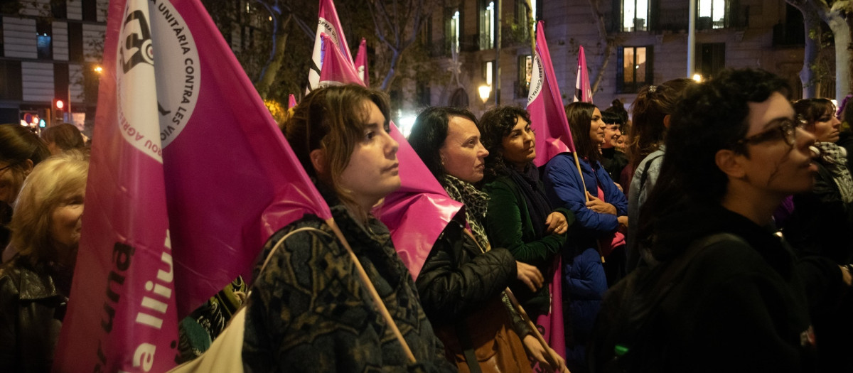 Participantes en la manifestación del 25N en Barcelona.

EUROPA PRESS- ALBERTO PAREDES
25/11/2024