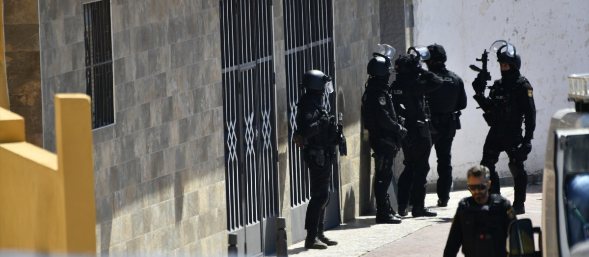 Imagen de archivo de una operación policial contra el yihadismo en Ceuta