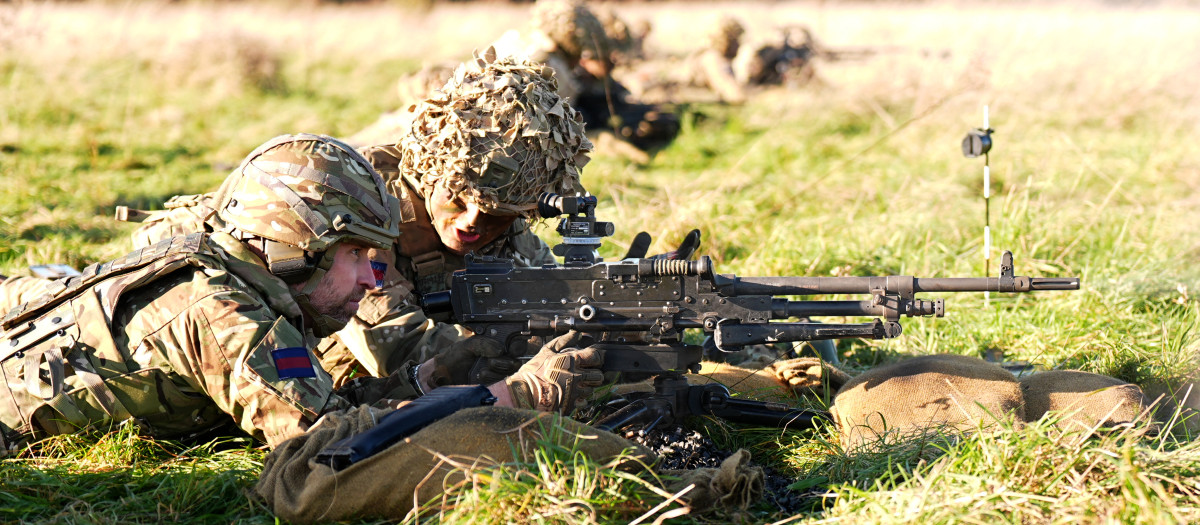 Soldados de la Royal Army durante un entrenamiento