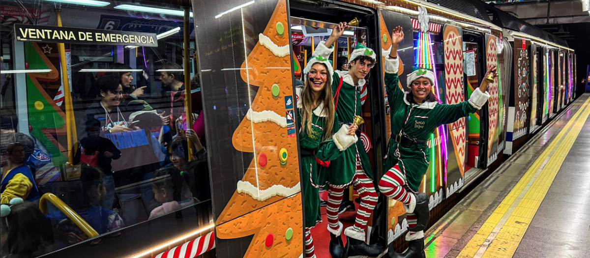 Tren de la Navidad de Metro de Madrid