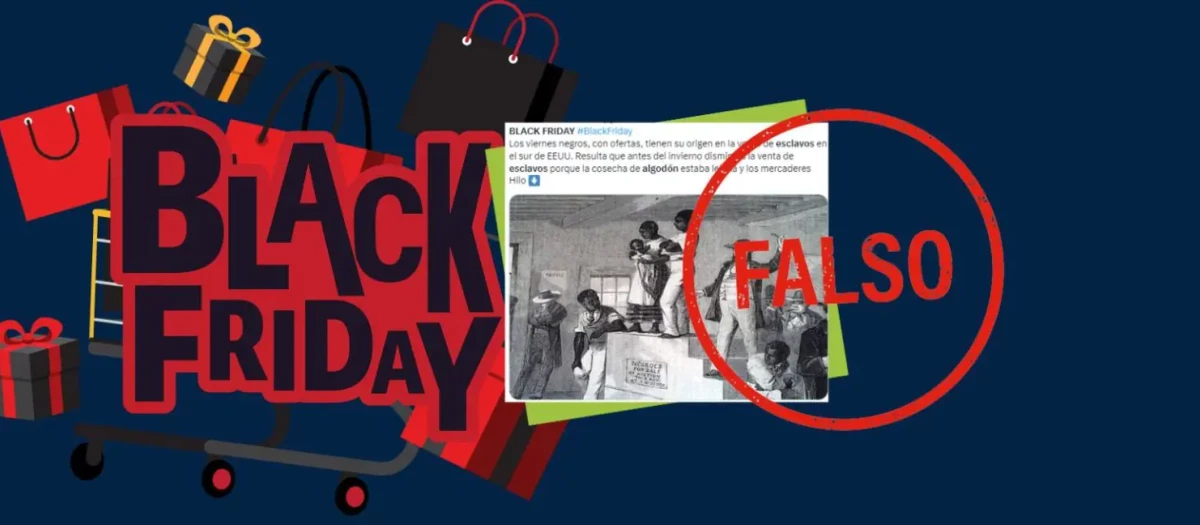 El Black Friday no guarda relación con la venta de esclavos negros en Norteamérica