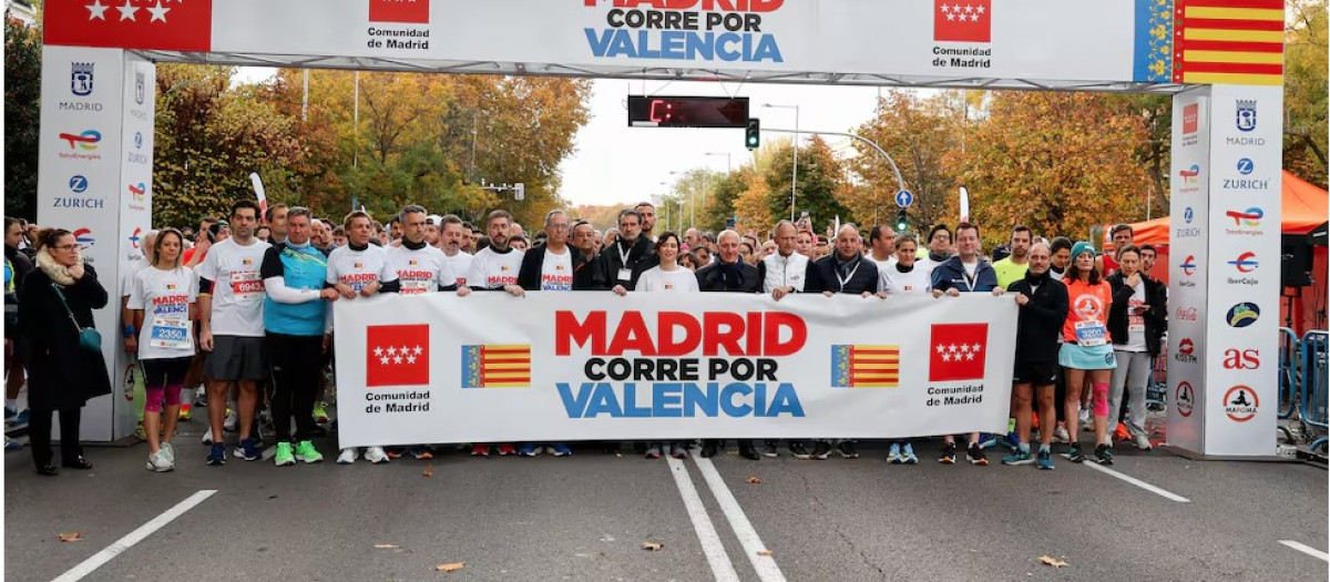 Imagen de la salida de la carrera de 'Madrid corre por Valencia'