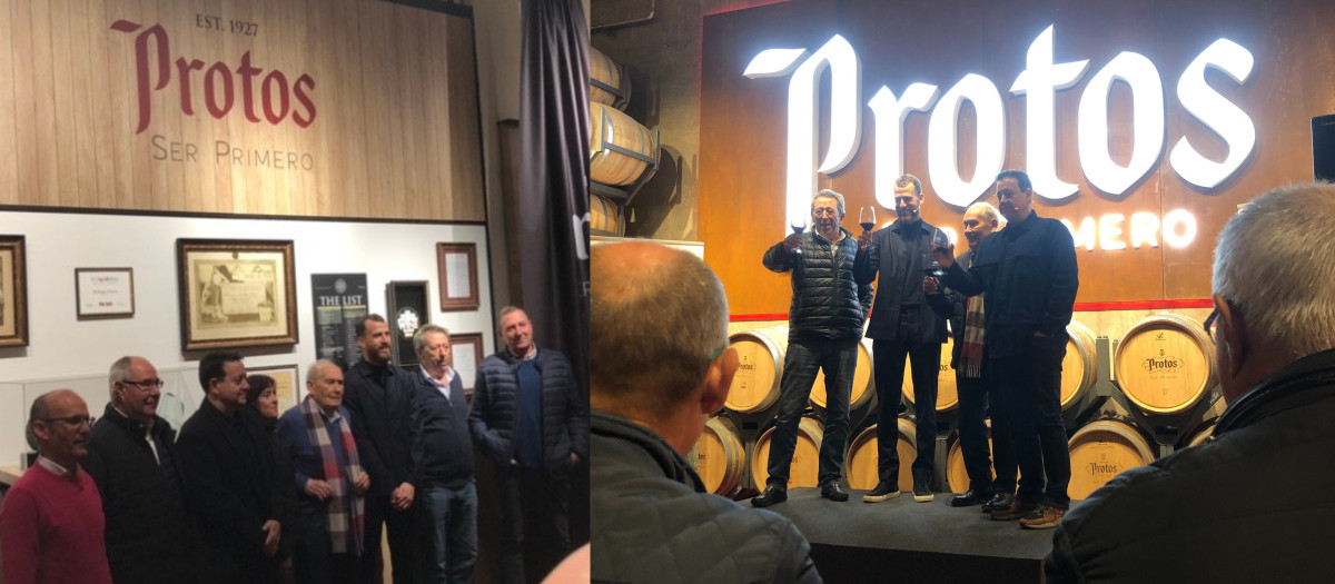 Sergio 'El Chacho' Rodríguez inaugura junto a Antoni Daimiel los nuevos espacios de Bodegas Protos