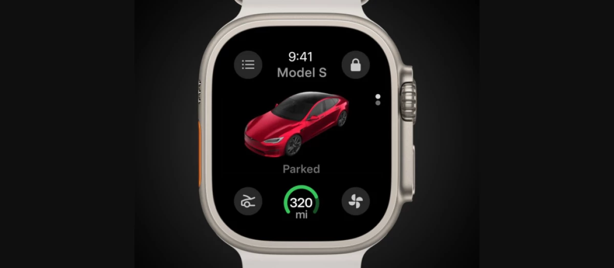 App de Tesla para el Apple Watch