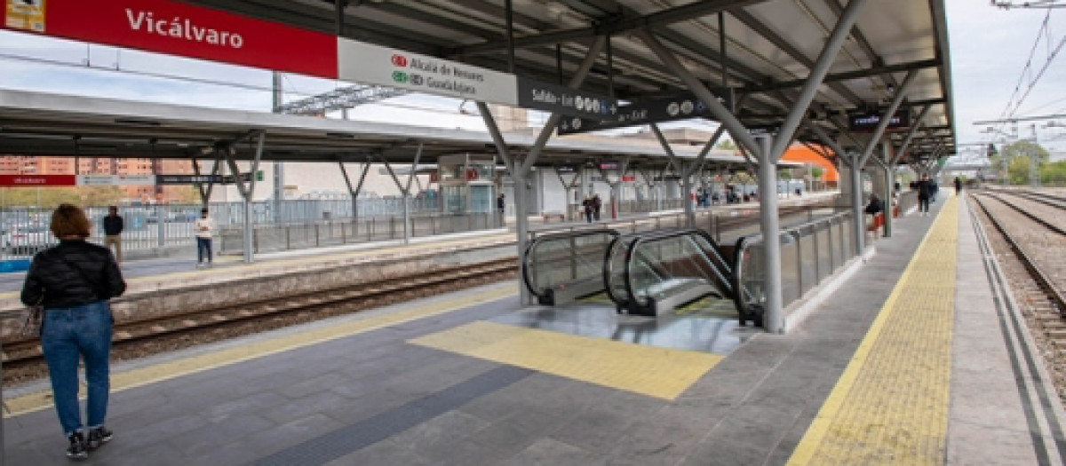 Estación de Vicálvaro en Madrid