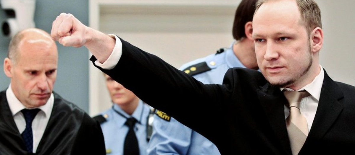 Anders Behring Breivik, autor de la masacre de Utøya, Noruega, en 2011