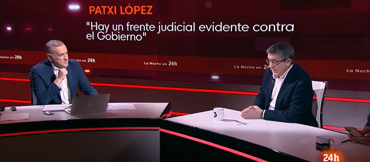 Patxi López, en La Noche en 24 horas