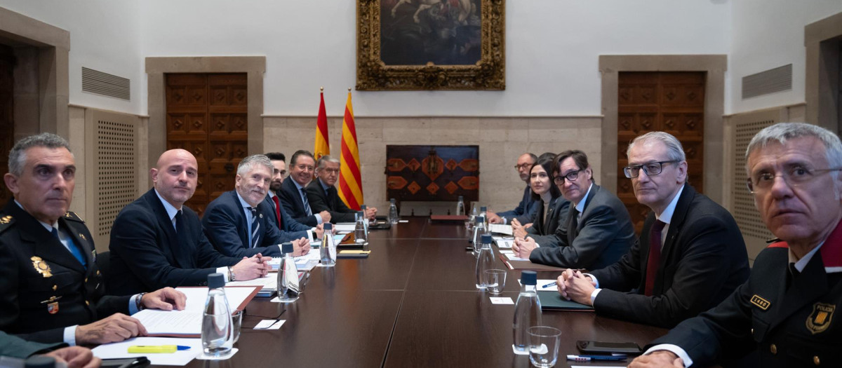 Reunión de la Junta de Seguridad de Cataluña que se ha celebrado en Barcelona