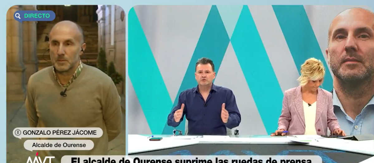 El alcalde de Ourense en una entrevista para La Sexta