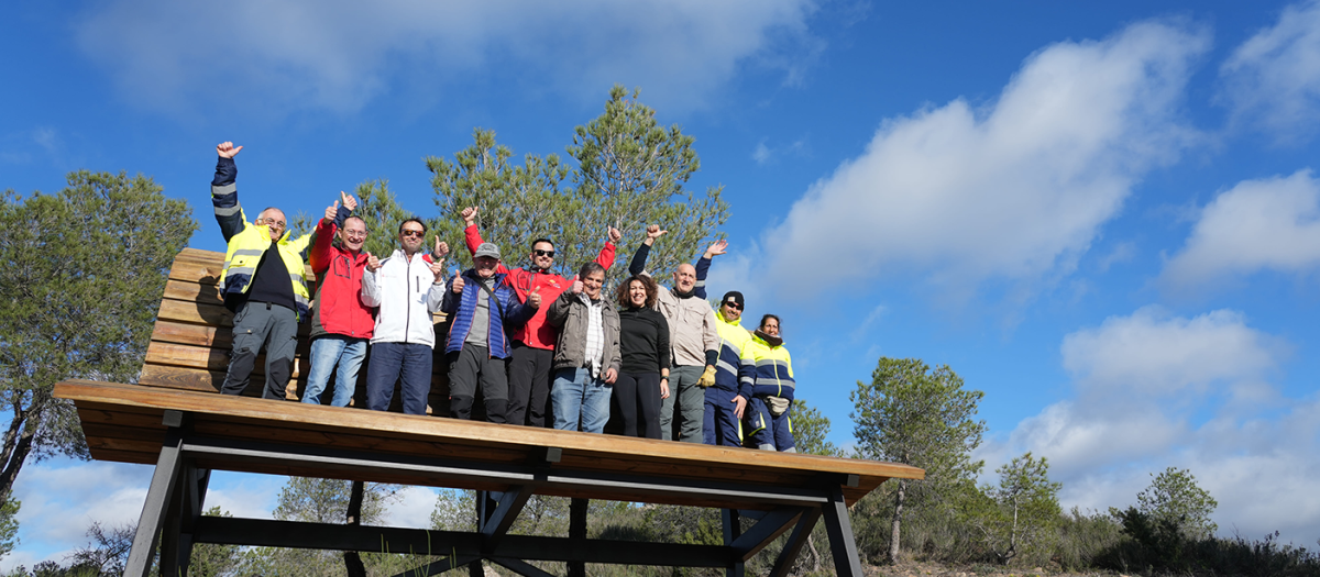 El banco instalado en Riba-roja de Ebro