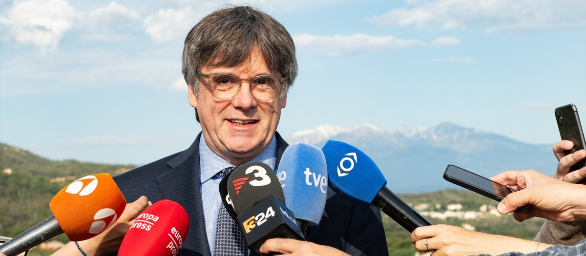 El dirigente catalán, Carles Puigdemont