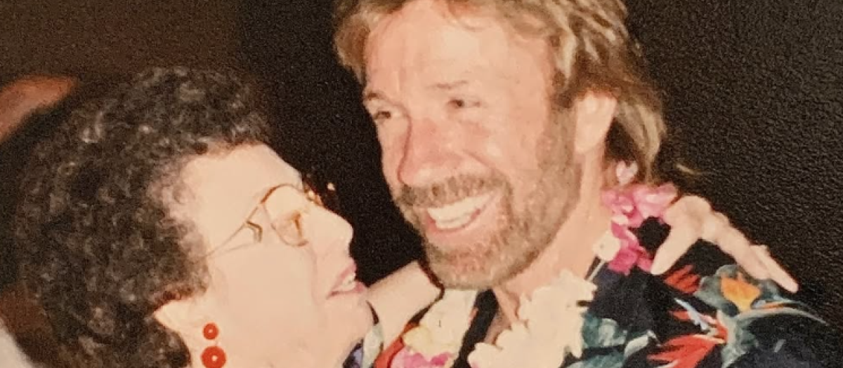 Chuck Norris y su madre